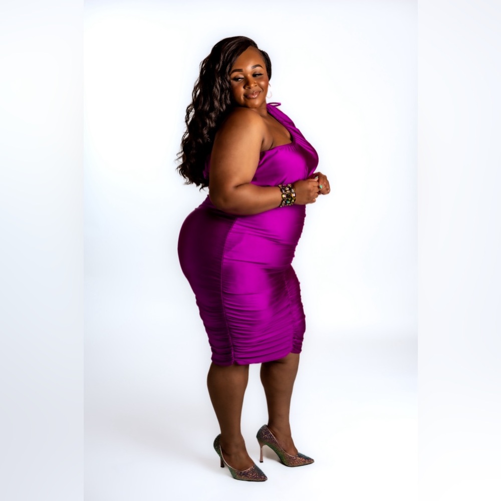 Purple 3x dress(one shoulder)💜